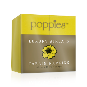 Tablin Yellow 8 Fold 40cm Airlaid Napkins (Pack 50)
