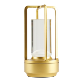 Industrial Brassy Touch Control, Wireless, Table Lamp 18cm / 7"