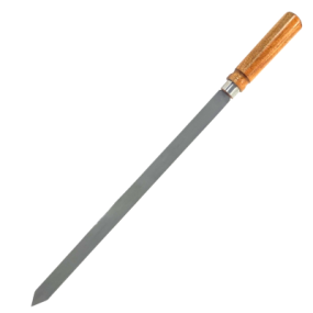 Wooden Handle Steel Skewer Flat 25mm x 24"