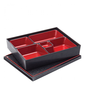 Bento Box 10.5 x 8.25" (27 x 21cm) - 5 Compartment