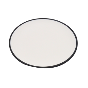 Melamine Black White Side Plate 18cm