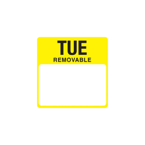 Day of the Week Removable Label Tuesday
