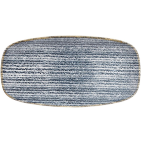 Churchill Studio Prints Slate Blue Chefs Oblong Plate 11.75x6" (Pack 12)
