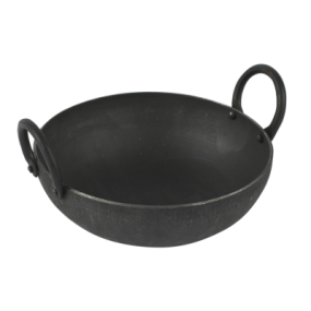 Round Black Iron Karahi 6"