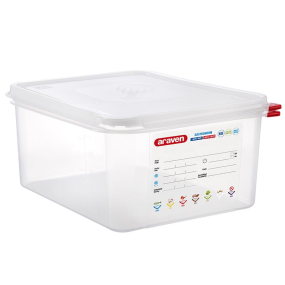Araven GN Food Container & Lid 1/2 150mm 10 Litre