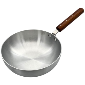 Grace Aluminium Wok with Wooden Handle 24cm