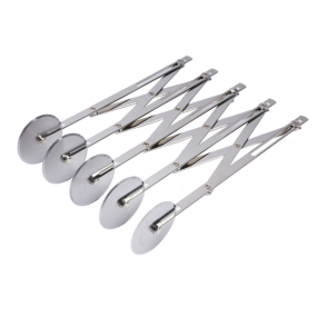 Multi Wheel Pastry Cutter with 5 Blades in Stainless Steel
