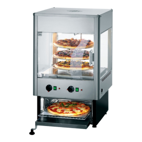 Lincat UMO50D Upright Heated Merchandiser with Oven With 2 doors