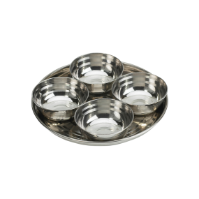 Stainless Steel Pickle Tray Set 4 Pieces