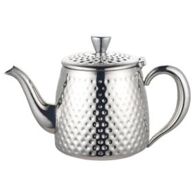 Grunwerg Caf� Ol� Sandringham Steel Hammered Teapot 35oz