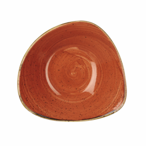 Churchil Stonecast Orange Lotus Bowl 9"