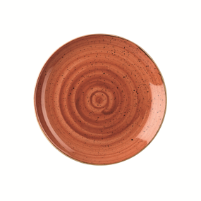 Churchil Stonecast Orange Coupe Evolve Plate 12" (Pack 6)
