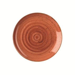 Churchil Stonecast Orange Evolve Coupe Plate 10.25"