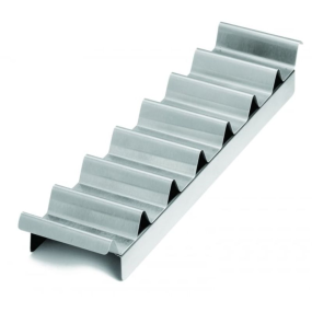 Hot Dog/ Taco Prep Tray (hold ups to 6 or 7), Stainless Steel, 46.5x11x3cm ,