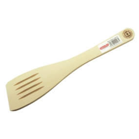 Apollo Beech Spatula Slotted 12"