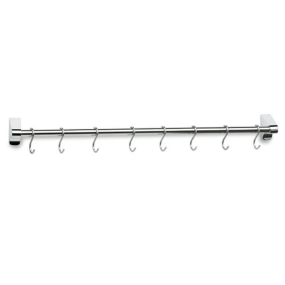 Lacor 18/10 Stainless Steel Wall hanger 12 Hooks 100cm