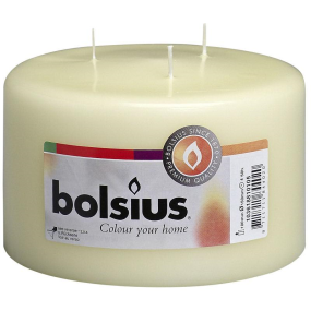 Bolsius Mammoth Pillar Candle Ivory Three Wick 100 x 150mm