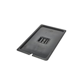 Gastronorm Lid Black Polycarbonate 1/1 Notched