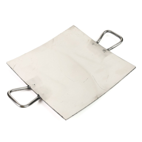 Square Stainless Steel Tawa With Handle 14"
