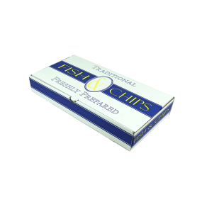 Corrugated Box, Medium, Trad. F&C Print, 272 x 155 x 50 mm (Pack 100)