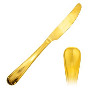 Crest Gold Dessert Knife (Dozen)