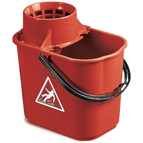 Optima Industrial Heavy Duty 14 Litre Mop Bucket Red