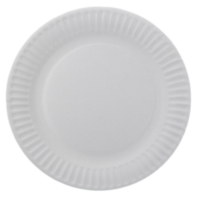 Disposable White Paper Plate 7" (Pack 100)