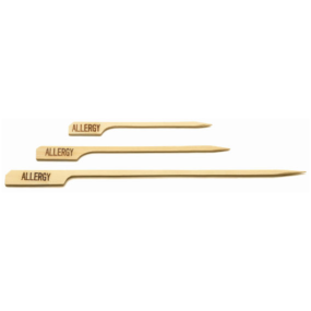 Tablecraft Bamboo Paddle Pick Allergy 9cm (Pack 100)