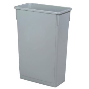 Grey Slim Recycling Bin 50.7 x 27.2 x 75.6 cm 87 litres