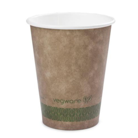 Vegware Biodegradable 8oz Brown Kraft Hot Coffee Cup (Pack 50) [20]