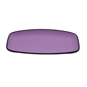 Melamine Black Purple Oval Serving Platter 28 x 14cm