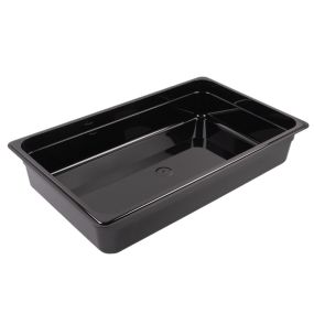 Gastronorm Pan Black Polycarbonate 1/1 100mm Deep