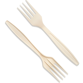 Rootier Natural Cornstarch Fork 190mm 7.5 Inch (Pack 100)