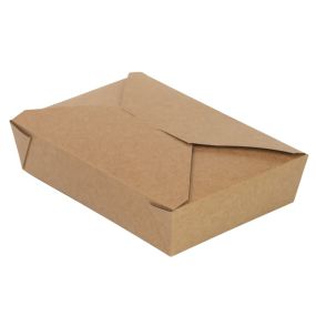 Kraft Food Carton No 2, 196 x 140 x 47mm 1450ml / 51oz (Pack 50)