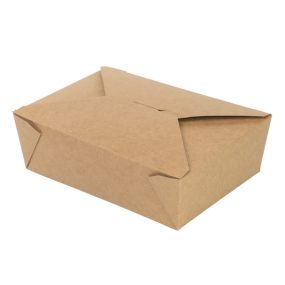 Kraft Food Carton No 3, 196 x 140 x 65mm 2000ml / 70oz (Pack 50)