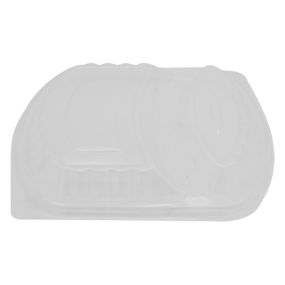 Clear Lid for Black Microwaveable 2 Compartment Food Container 1400ml 138094 (Pack 50)