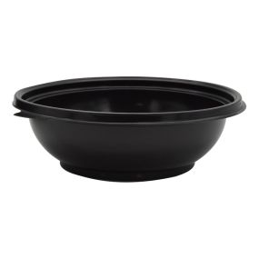 Black Microwaveable Food Container Bowl 750ml (Pack 70)