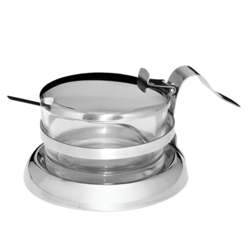 Parmesan Server &amp; Spoon S/S Glass Frame