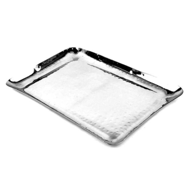 Steel Hammered Rectangular Presentation Serving Platter 30x20cm
