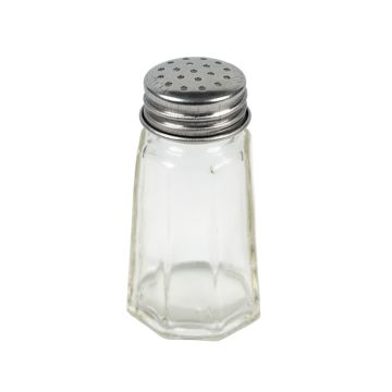 Paneled Glass Salt and Pepper Shaker 1oz (30ml)