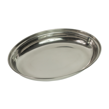 Steel Oval Vegetable Dish 32 x 24 x 5.5cm