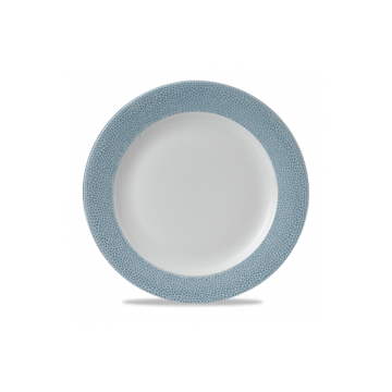 Churchill Isla Spinwash Ocean Blue Profile Wide Rim Plate 12&quot; (Pack 12)