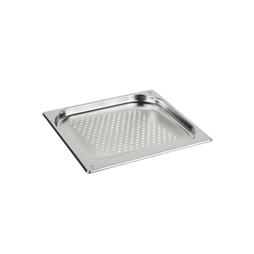 Gastronorm Pan Stainless Steel 2/3 20mm Deep Perforated