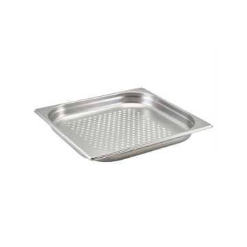 Gastronorm Pan Stainless Steel 2/3 40mm Deep Perforated