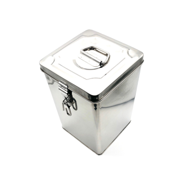 Square Steel Storage Container No1. 15cm x 21.5cm / 4.5 Litre