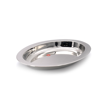 Stainless Steel Oval Deep International Tray No1 33cm
