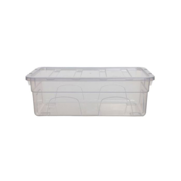 Whitefurze Mini Spacemaster Plastic Storage Container with Lid 33cm 5 Litre