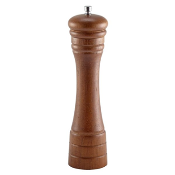 Genware Heavy Wood Pepper Mill 9&quot;