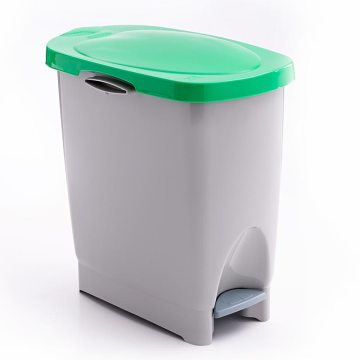 Araven Ecobin Pedal Operated Bin Green Lid 22 Litre