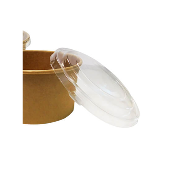 Clear PET Lid for Kraft Deli Bowl 1300ml (Fits 128591) (Pack 50)